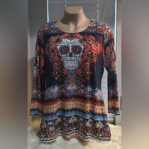 One World Women’s XL Tunic Length Top NEW